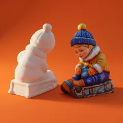 Мальчик на санках — фото 2